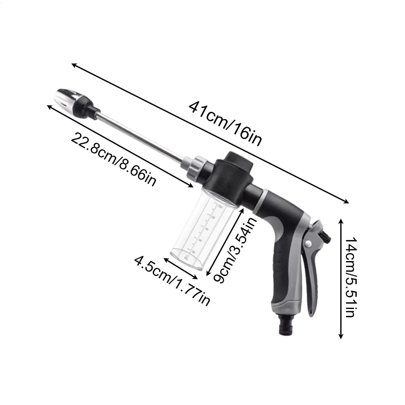 High Pressure Sprinkler Water Gun Car Washers Garden Lawn Watering Hose Nozzle Foam Lance Portable Automobiles Cleaning Tool