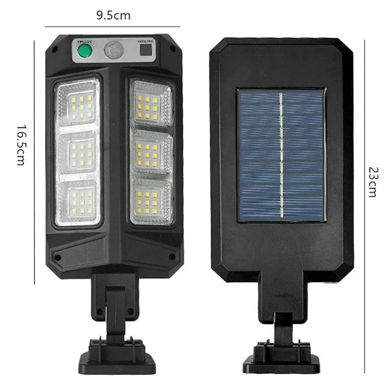 2000LM Solar Light for Outdoor Solar Lamp Sunlight Motion Sensor Light Remote Control Waterproof Street Wall Yard Lamp