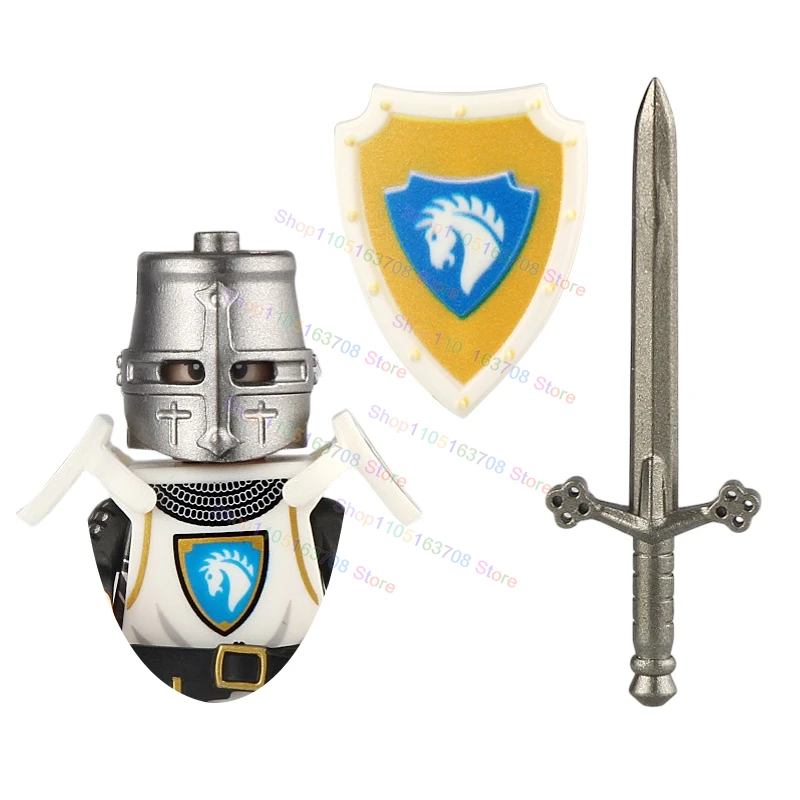 Medieval Lion Knights Armor Knights moc ST3634 Models mini Action Figures Accessories Building Blocks Puzzle Kids Toys Gifts