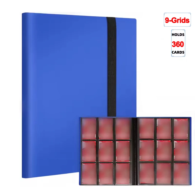 1Pc Card Binder 160/360/480 Trading Card Holder Book PP Cover Binder For Cards Durable Side Loading Card Book With Gaming Cards