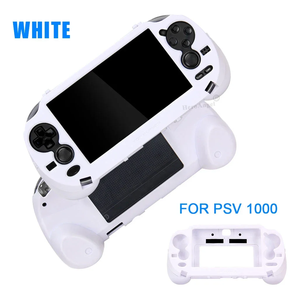 Black White For PS VITA 1000 PSV1000 Game Hand Grip Handle Holder Joypad Stand Case Shell Protect with L2 R2 Trigger Button