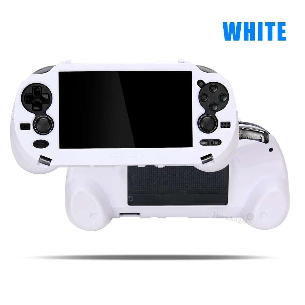 Black White For PS VITA 1000 PSV1000 Game Hand Grip Handle Holder Joypad Stand Case Shell Protect with L2 R2 Trigger Button