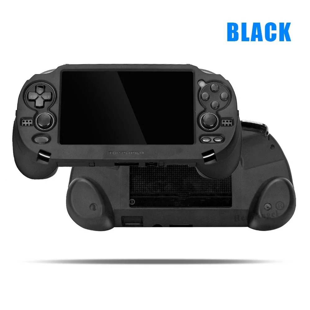 Black White For PS VITA 1000 PSV1000 Game Hand Grip Handle Holder Joypad Stand Case Shell Protect with L2 R2 Trigger Button