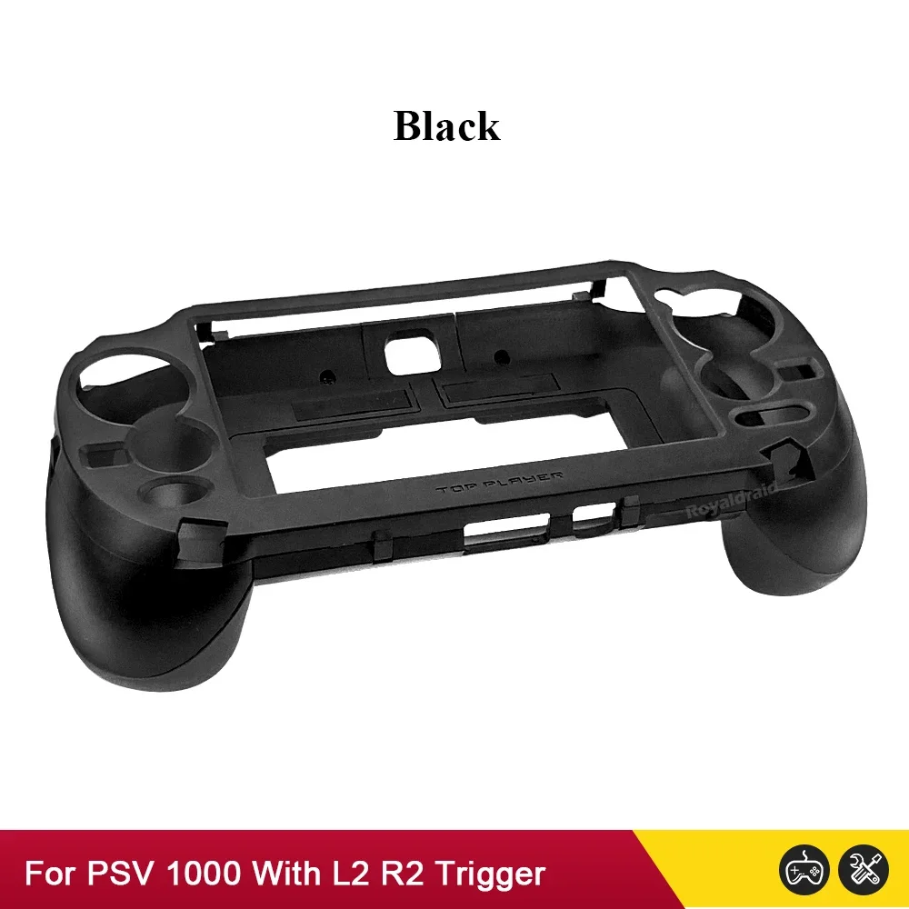 Black White For PS VITA 1000 PSV1000 Game Hand Grip Handle Holder Joypad Stand Case Shell Protect with L2 R2 Trigger Button