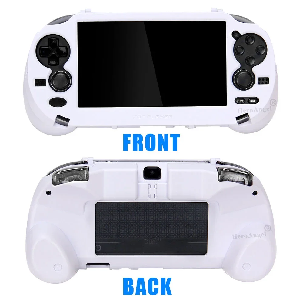 Black White For PS VITA 1000 PSV1000 Game Hand Grip Handle Holder Joypad Stand Case Shell Protect with L2 R2 Trigger Button