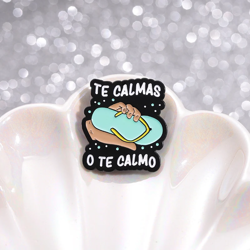 Spanish Quotes Collection Enamel Pins Comedy Ugly Girl Flork Memes Fitness Brooch Slang Low Battery Patience Badge Jewelry Gifts