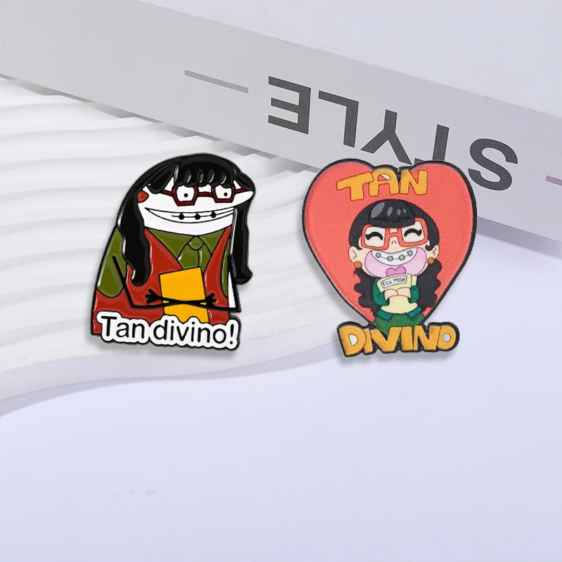 Spanish Quotes Collection Enamel Pins Comedy Ugly Girl Flork Memes Fitness Brooch Slang Low Battery Patience Badge Jewelry Gifts