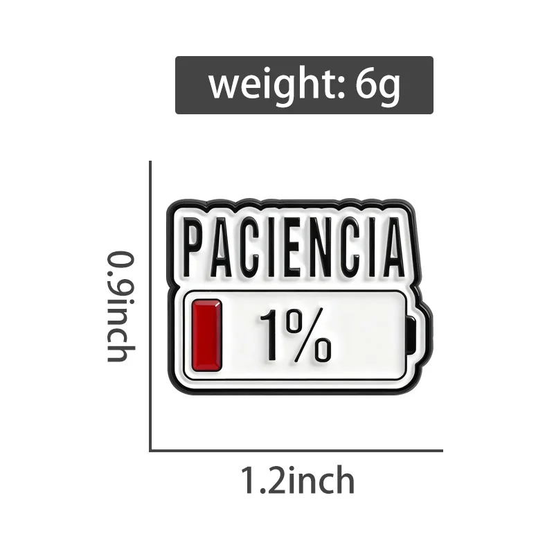 Spanish Quotes Collection Enamel Pins Comedy Ugly Girl Flork Memes Fitness Brooch Slang Low Battery Patience Badge Jewelry Gifts