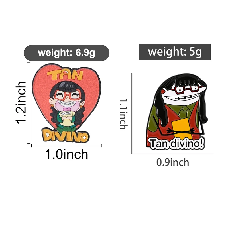 Spanish Quotes Collection Enamel Pins Comedy Ugly Girl Flork Memes Fitness Brooch Slang Low Battery Patience Badge Jewelry Gifts