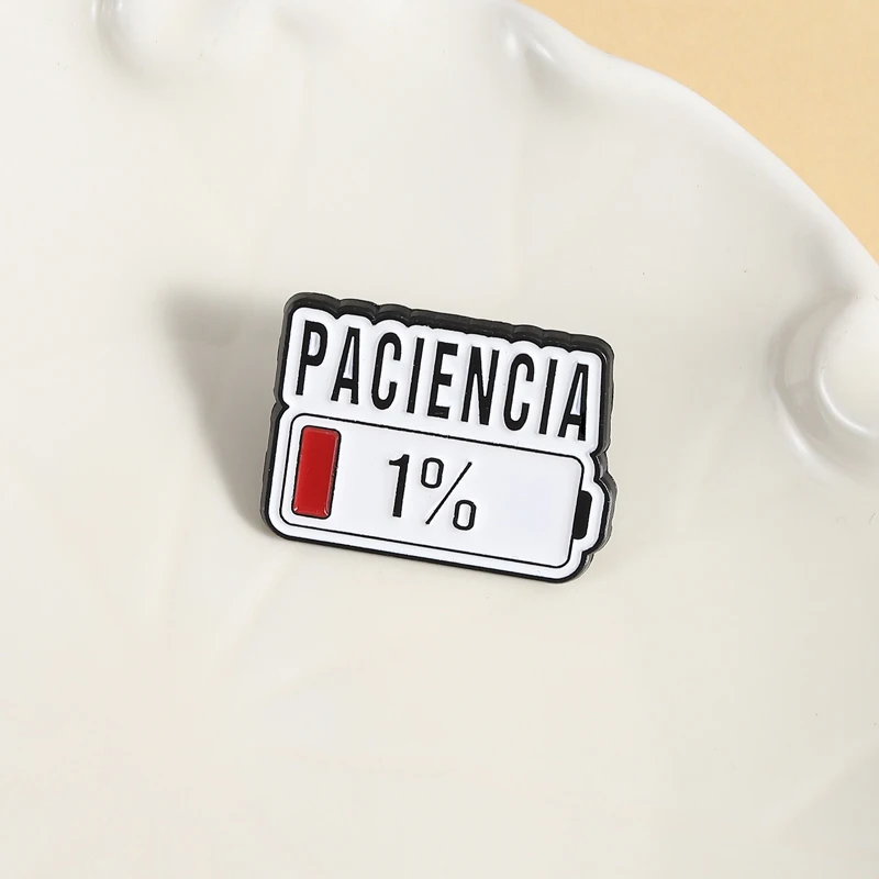 Spanish Quotes Collection Enamel Pins Comedy Ugly Girl Flork Memes Fitness Brooch Slang Low Battery Patience Badge Jewelry Gifts