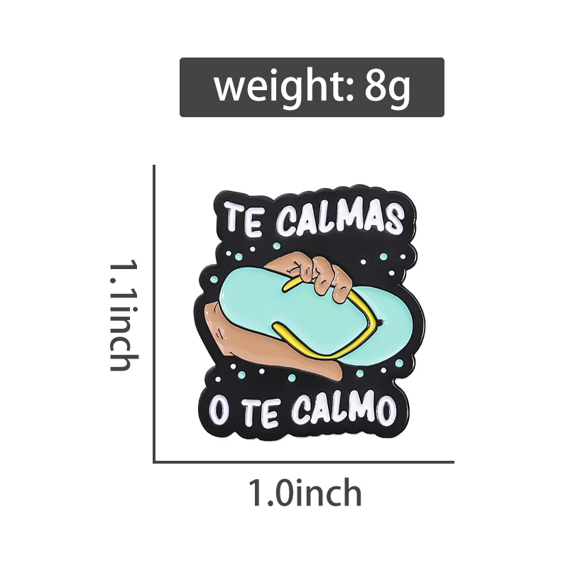 Spanish Quotes Collection Enamel Pins Comedy Ugly Girl Flork Memes Fitness Brooch Slang Low Battery Patience Badge Jewelry Gifts