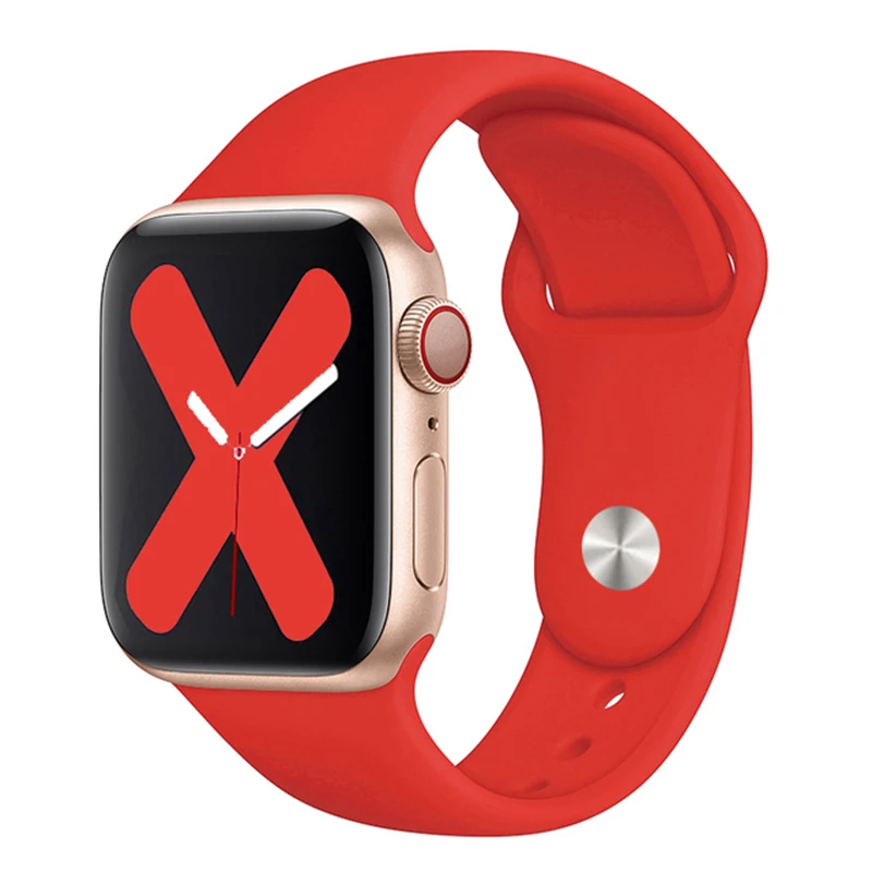 Strap For Apple Watch Band 44mm 44mm 49mm 46mm 38mm 40mm 41 42mm Silicone sport bracelet iwatch series 11 10 9 8 7 6 5 SE Ultra3