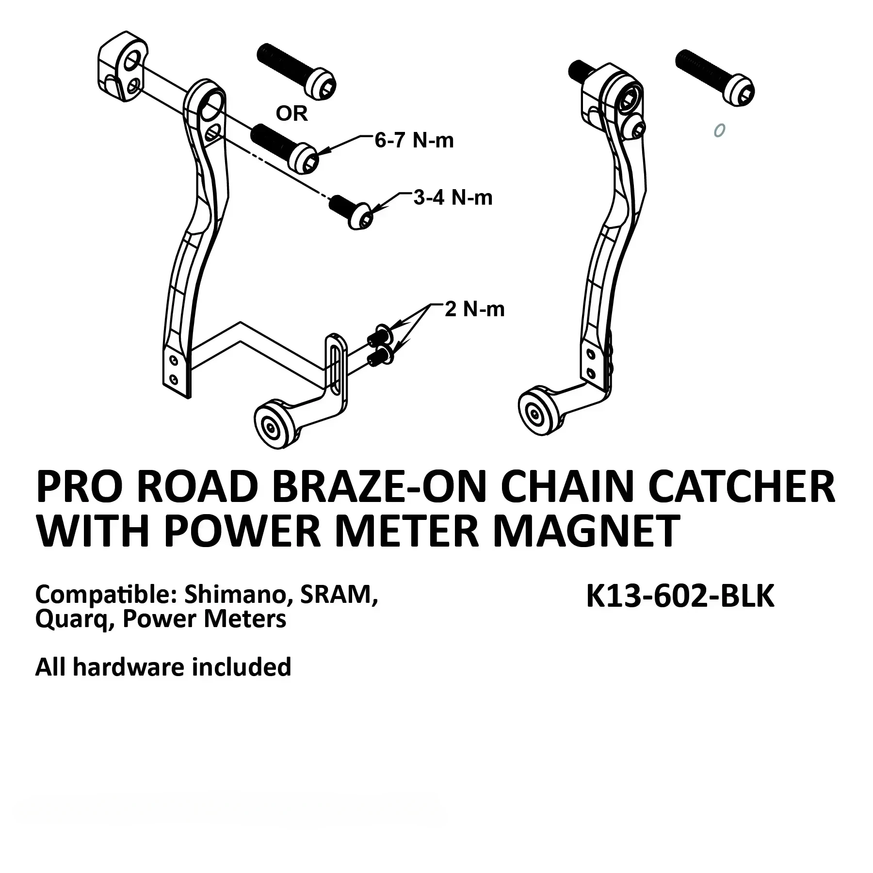CNC Machined 6061-T6 Aluminum 1x Bike Chain Guide for MTB Road Gravel Cyclocross Chain Keeper High Performance No Plastic