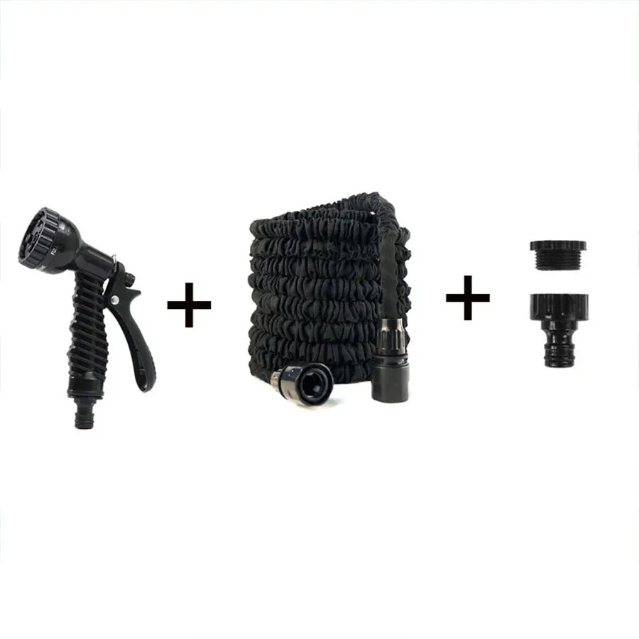 Expandable Magic Hose High Pressure Car Wash 7 Spray Modes Water Gun for Home Garden Plant Watering Flexible Lightweight No Kink