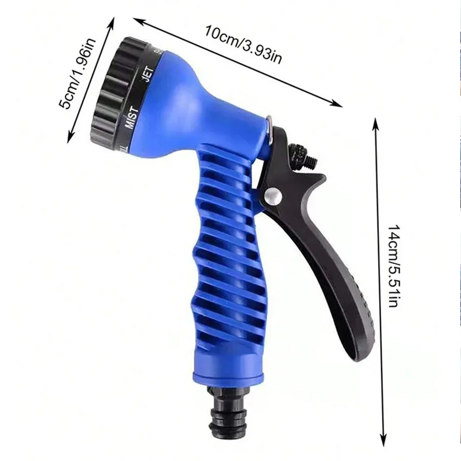 Expandable Magic Hose High Pressure Car Wash 7 Spray Modes Water Gun for Home Garden Plant Watering Flexible Lightweight No Kink