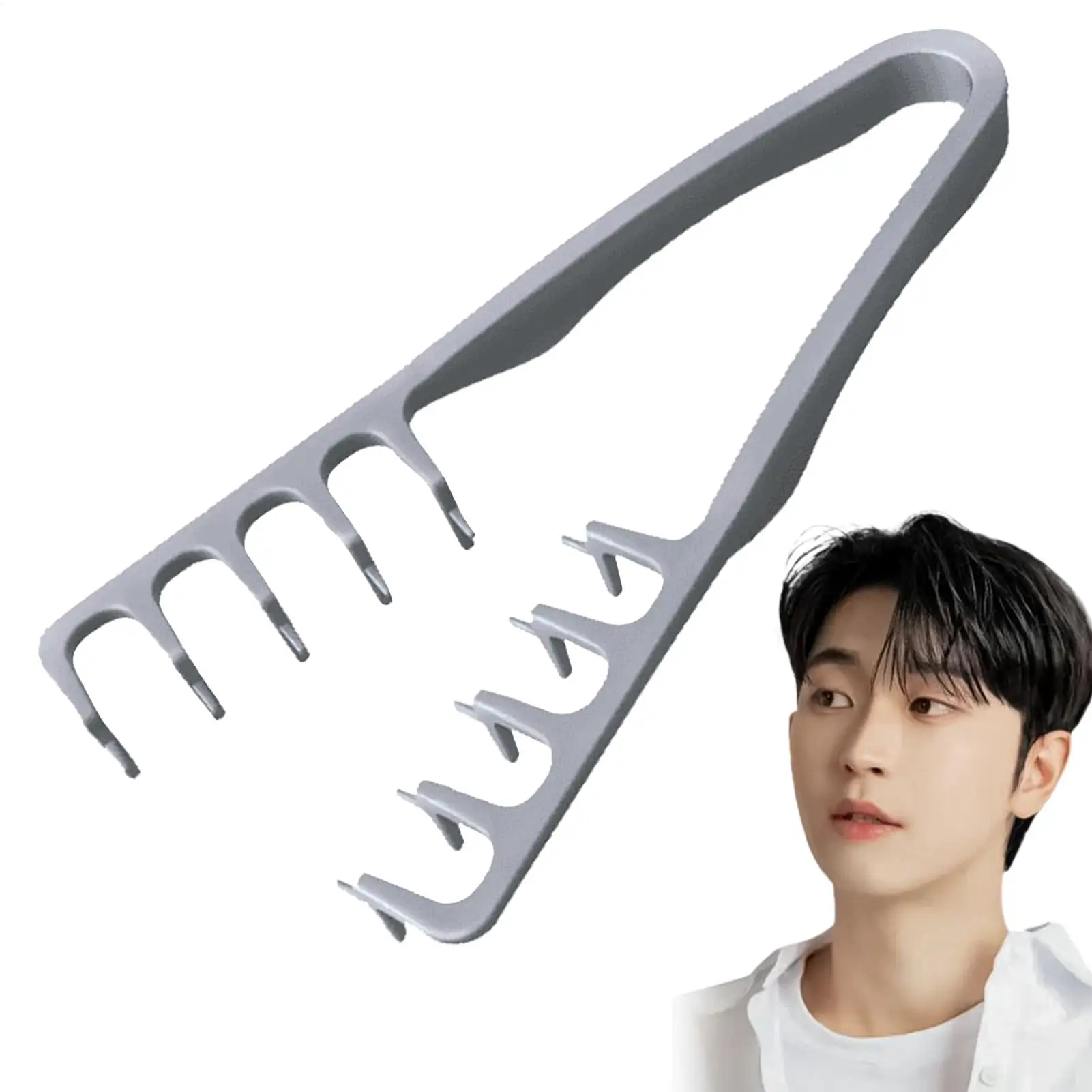 Volumizing Wide-Tooth Hair Styling Comb Curling Tools Fluffy Texture for Men Ideal for All Hair Types Hairstyling Tools