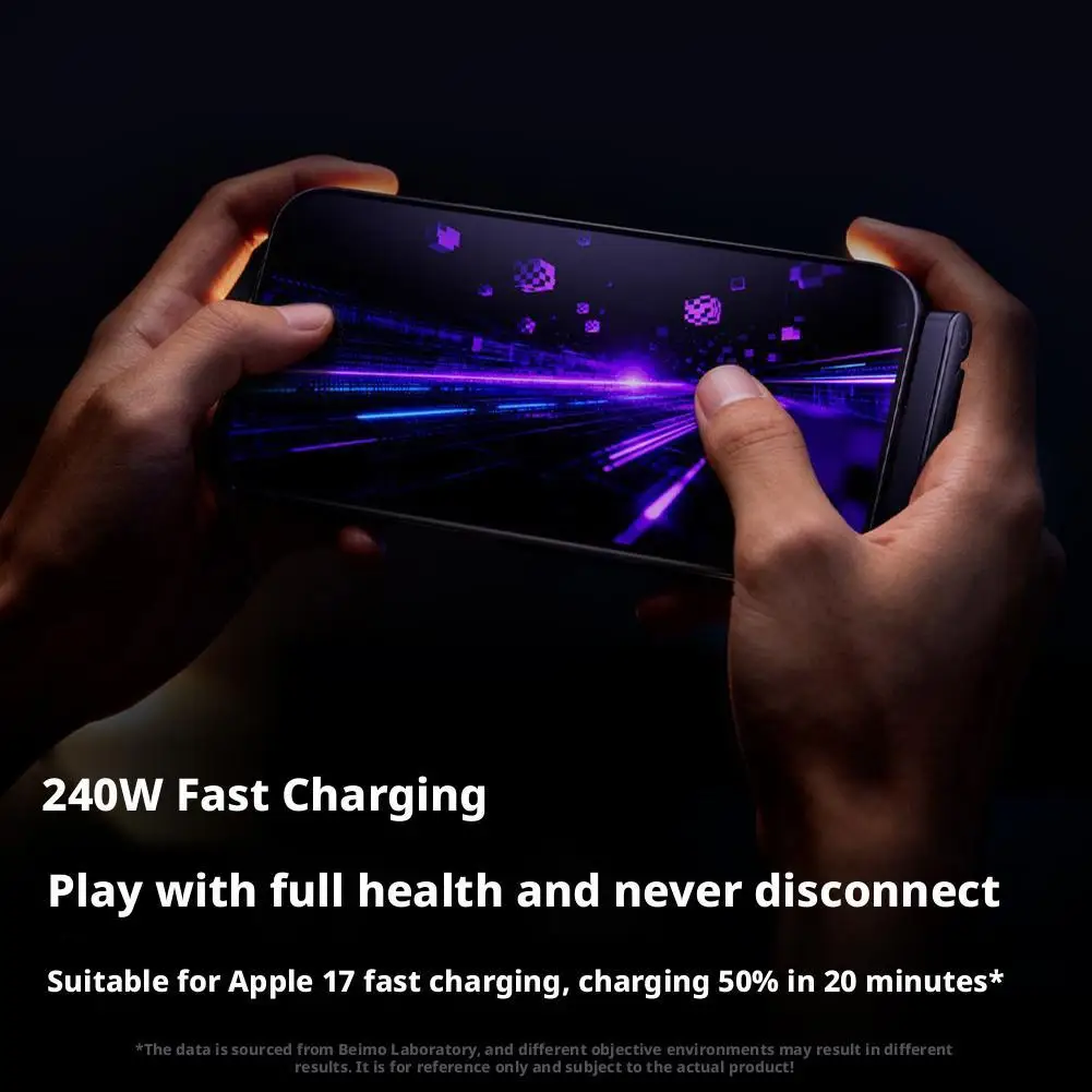 Foldable Charging Cable With Integrated Stand Fast Charging Cable Phone Tablet 240W Ultra-Fast Data Cable Phone Holder