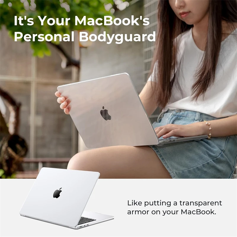 Crystal Clear Laptop Case for Macbook Neo 13 2026 Air 15 M4 M3 Hard Cover for Mac Book Pro 14 M1 M2 M5 14 16 Sleeve Accessories