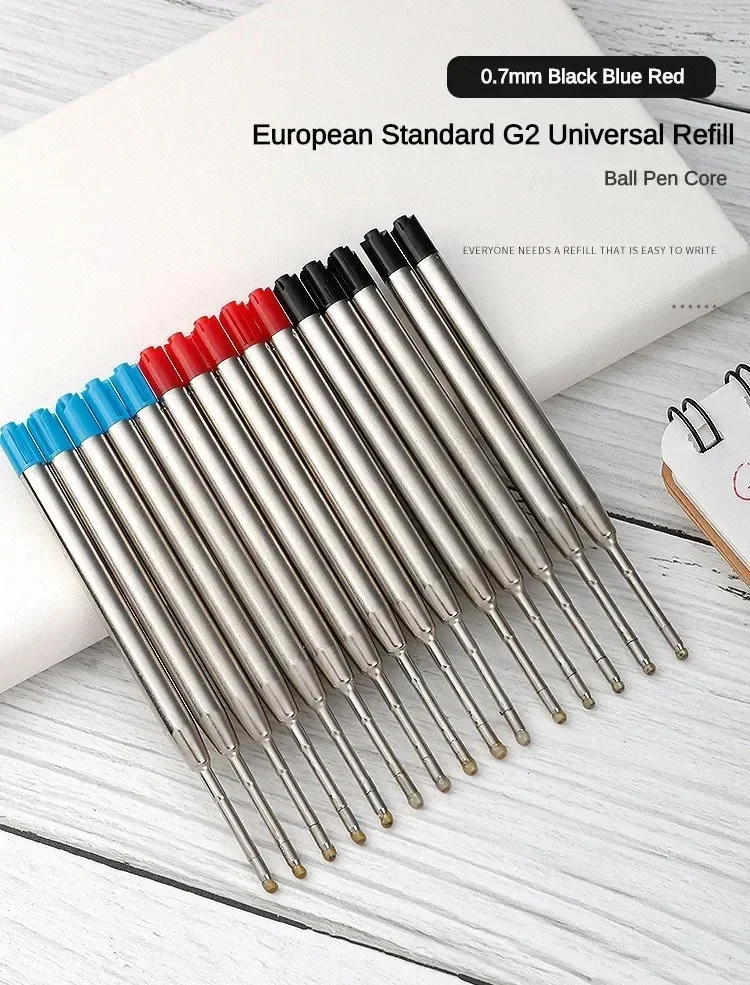 10/20/30/40pcs L:3.9 In Ballpoint Pen Refills for Parker Pens Medium Point blue Black Ink Rods for Writing Office Stationery