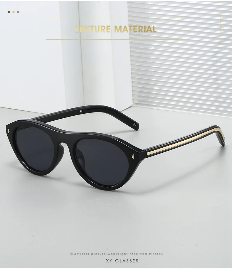 Fashion Triangle Cat Eye Sunglasses for Women Vintage Small Frame Gradient UV400 Sun Glasses Men Retro Hip Hop Driving Shades