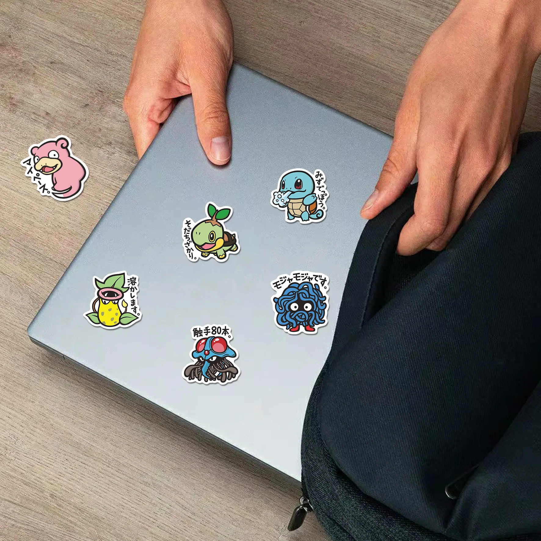 56PCS Cute Anime Pokemon Cartoon Pikachu Stickers Sealing Decoration Laptop Decals Graffiti Sticker Reward Gift DIY Kid Toy