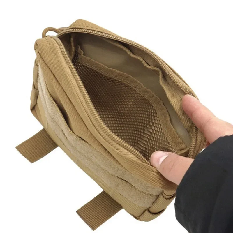 Double Layer EDC Pack Men Tactical Molle Waist Belt Oxford Hip Pouch Fanny Pack Camping Hunting Accessories Utility Bag