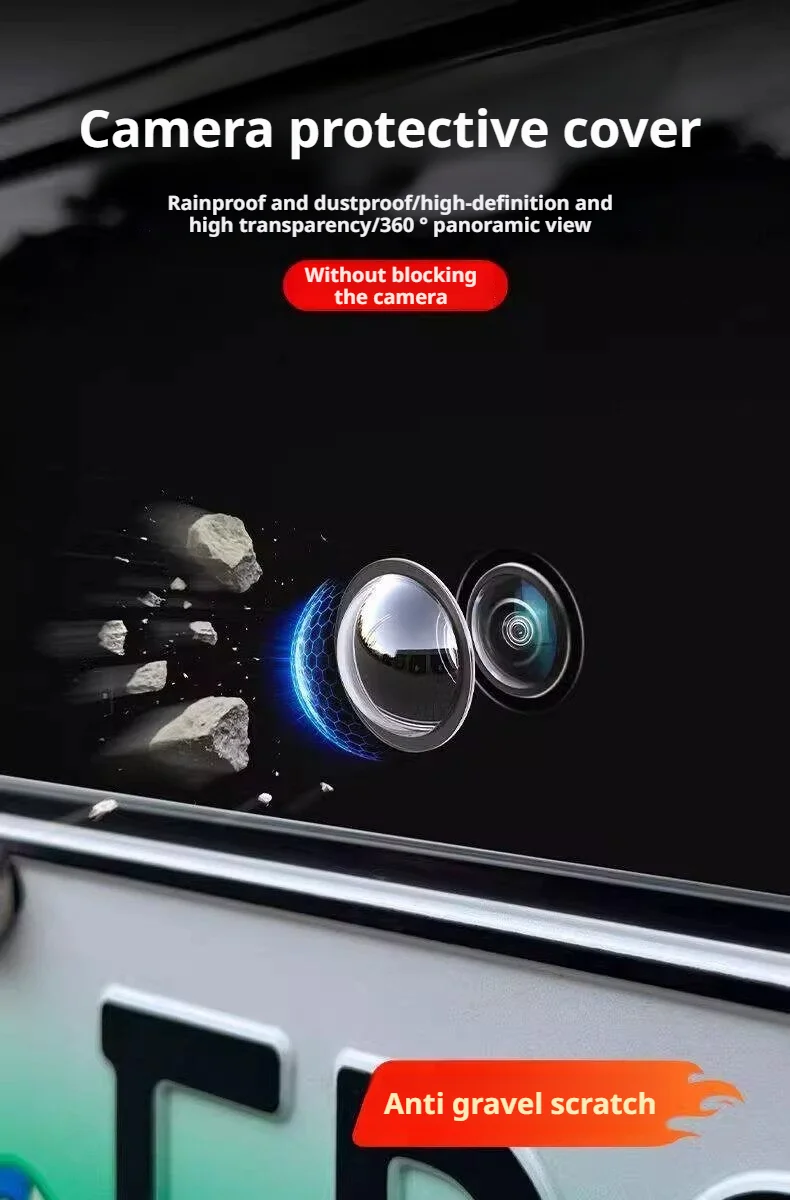 BLALION 2PCS Car Camera Lens Protector Advanced Scratch Car Camera Lens Guards Waterproof And Dustproof Protection Accessories