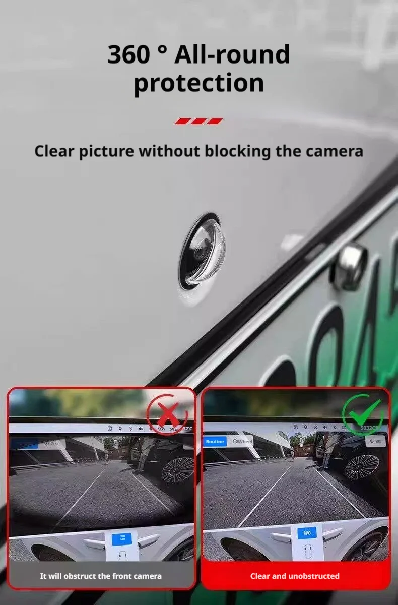 BLALION 2PCS Car Camera Lens Protector Advanced Scratch Car Camera Lens Guards Waterproof And Dustproof Protection Accessories