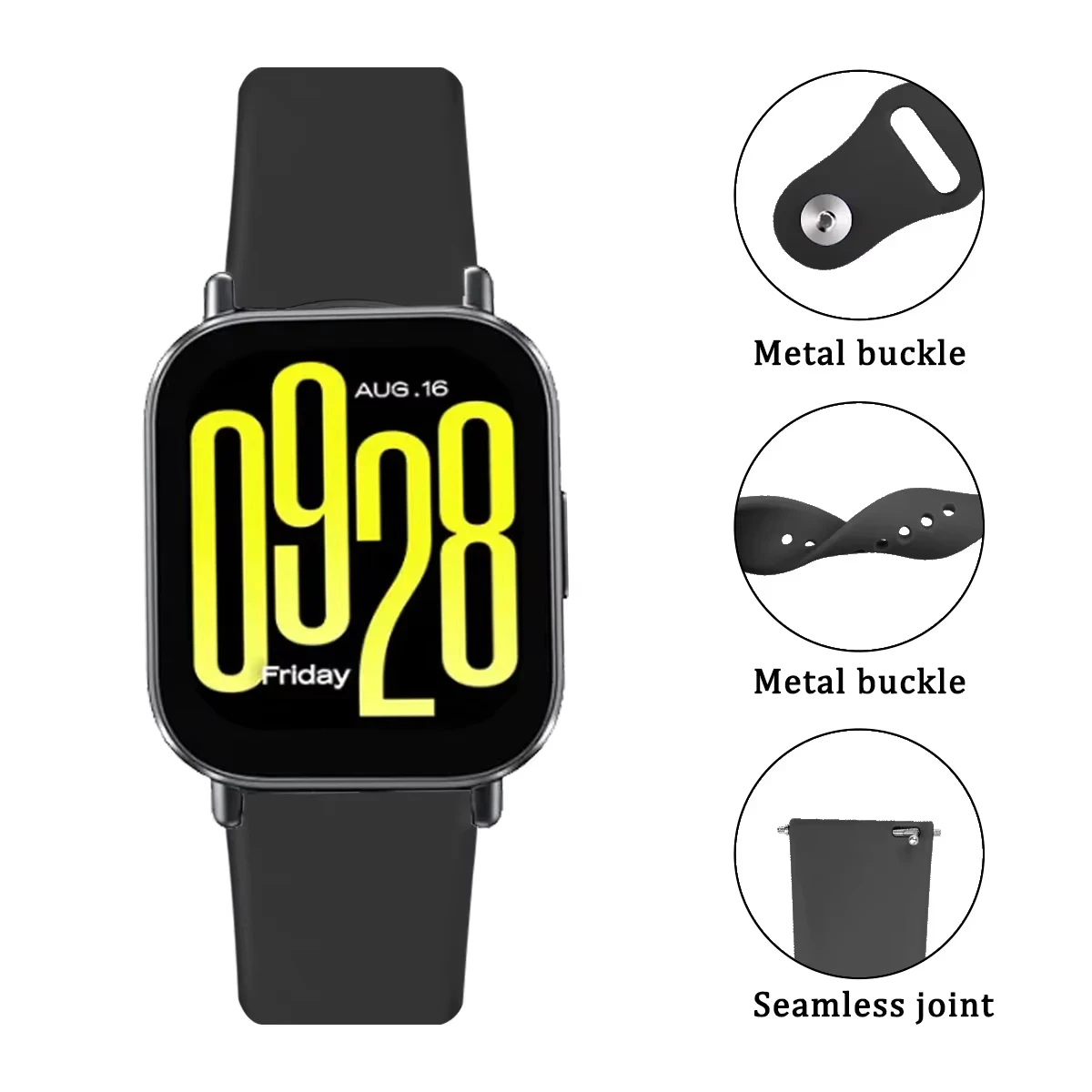 Silicone Strap For Redmi Watch 5 active/5Lite Band Metal Link Smartwatch accessories 22mm Bracelet Correa XIAOMI Redmi 5 Lite