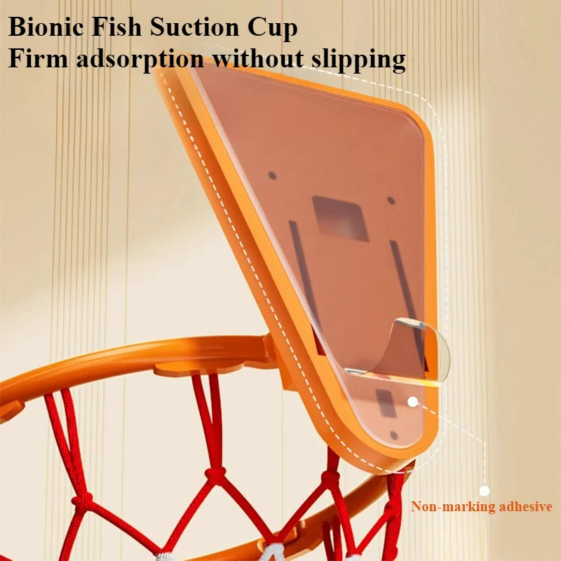 Indoor Foldable Wall Mounted Basketball Hoop Household Mute Ball Children Basketball Training Equipment