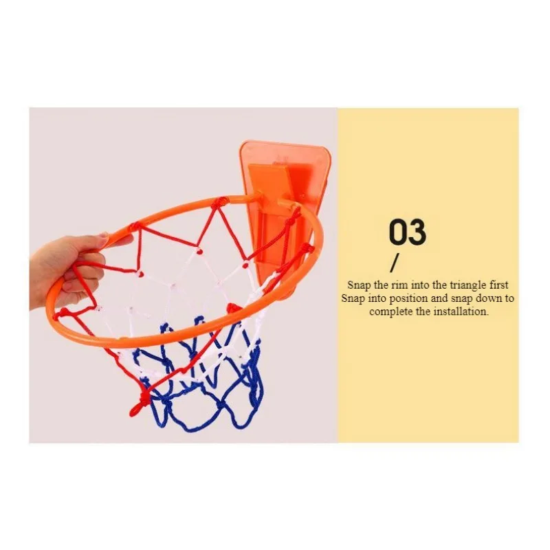 Indoor Foldable Wall Mounted Basketball Hoop Household Mute Ball Children Basketball Training Equipment