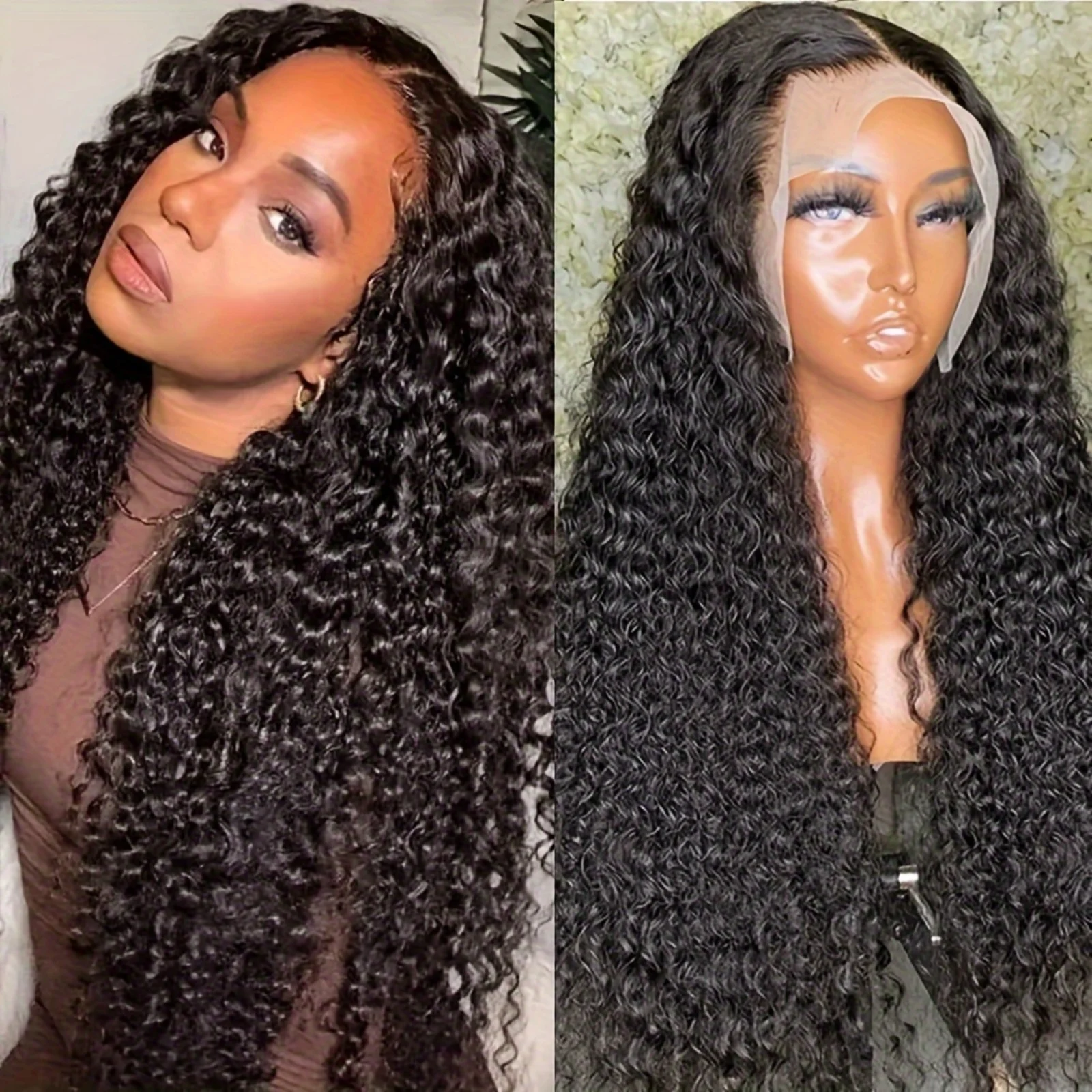13x6 HD Lace Frontal Deep Wave Human Hair Wig Glueless Wigs Human Hair Ready To Wear 5x5 HD Lace Closure Wig Clearance Sale