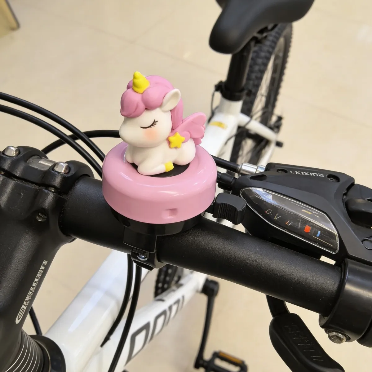Cute Cartoon Unicorn Bicycle Bell Universal Loud Clear Horn for Kids Balance Bike Bicycle Skateboard Scooter Accessories Gift