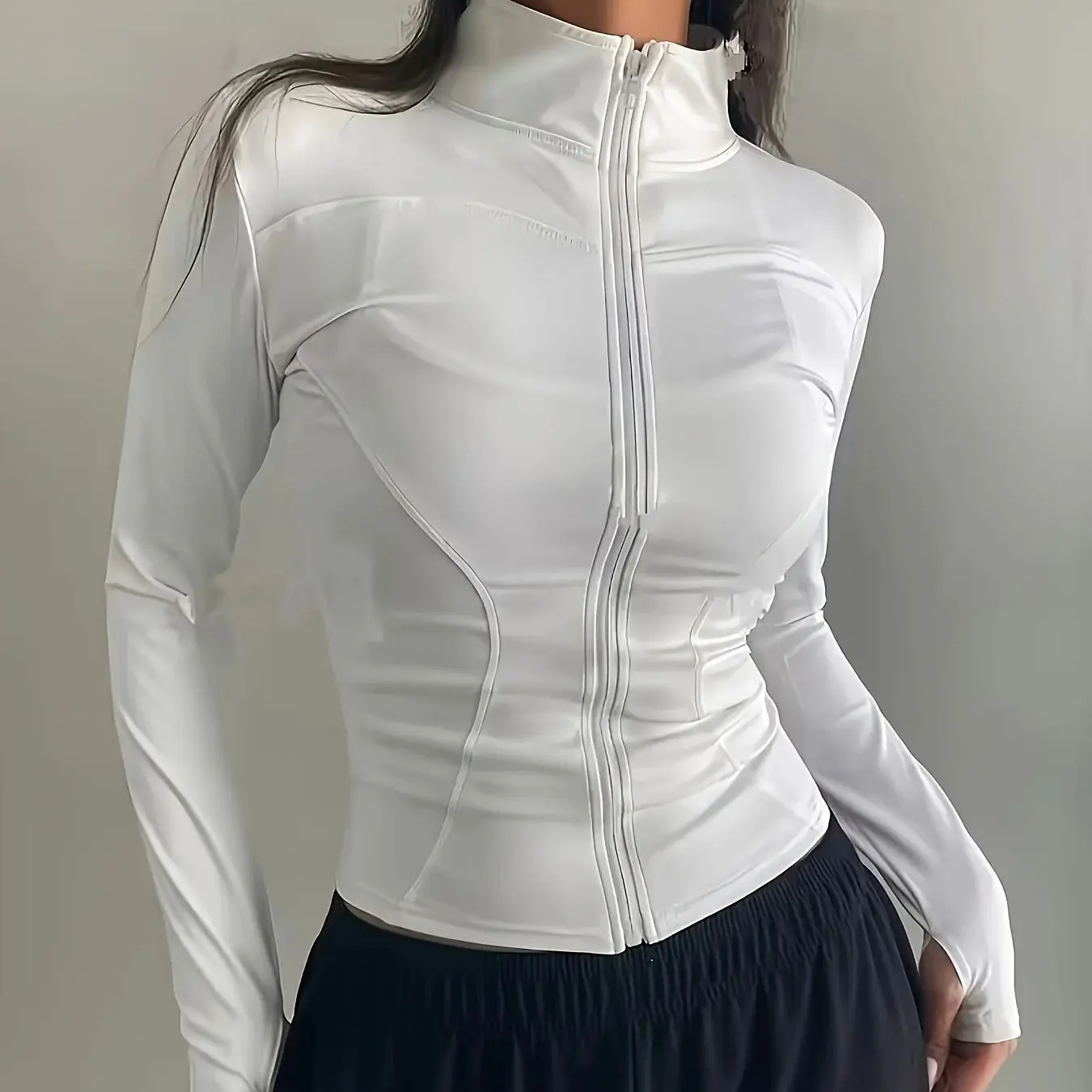 Retro Stand Collar Jacket for Women Spring 2026 New Arrival - Slim-Fit Versatile Casual Short Coat