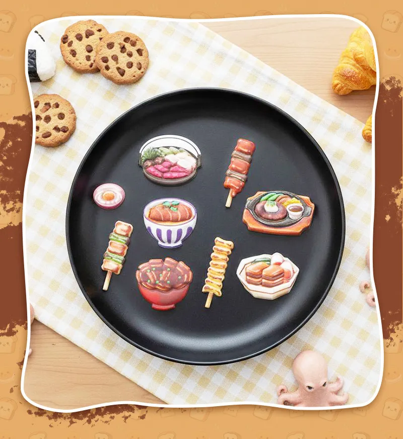 Japanese Sushi Food Cake 3D Puffy Foam Stickers Cute Cartoon Waterproof Decals for Girls DIY Craft Phone Decor Gifts