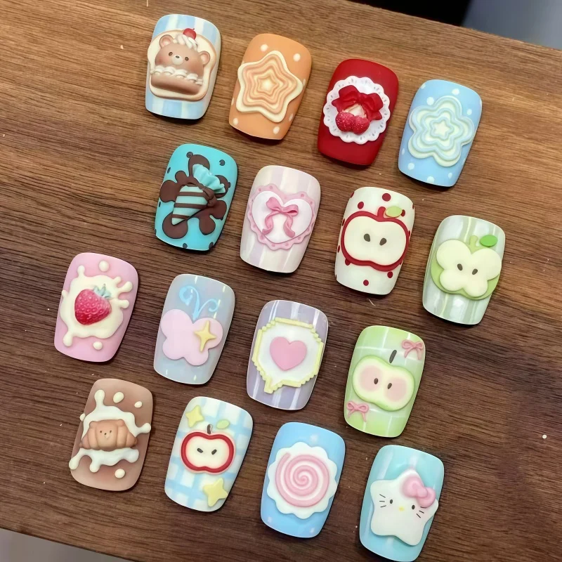 Cute Frame Dialogue Box Star Heart Apple Butterfly Nail Art Decorations Transparent Silicone Mold for Nail Art