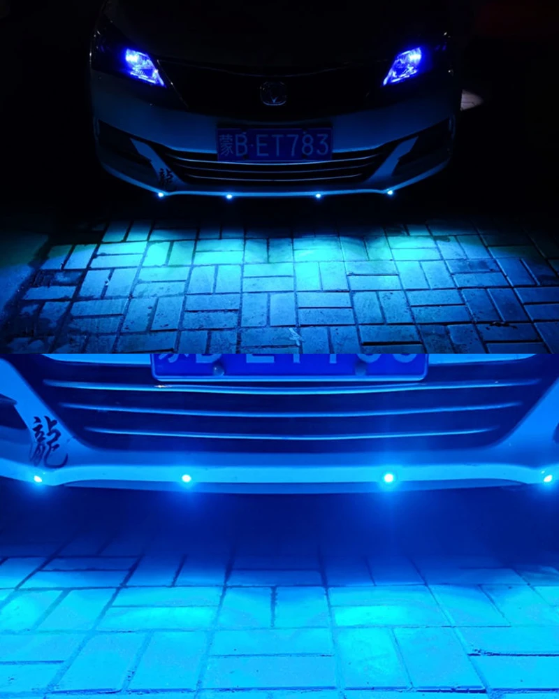 AEING 1*18MM/23mm 12V/24V Car Styling Waterproof White Eagle Eye LED Daytime Running Light DRL Backup Reverse Parking Lamp