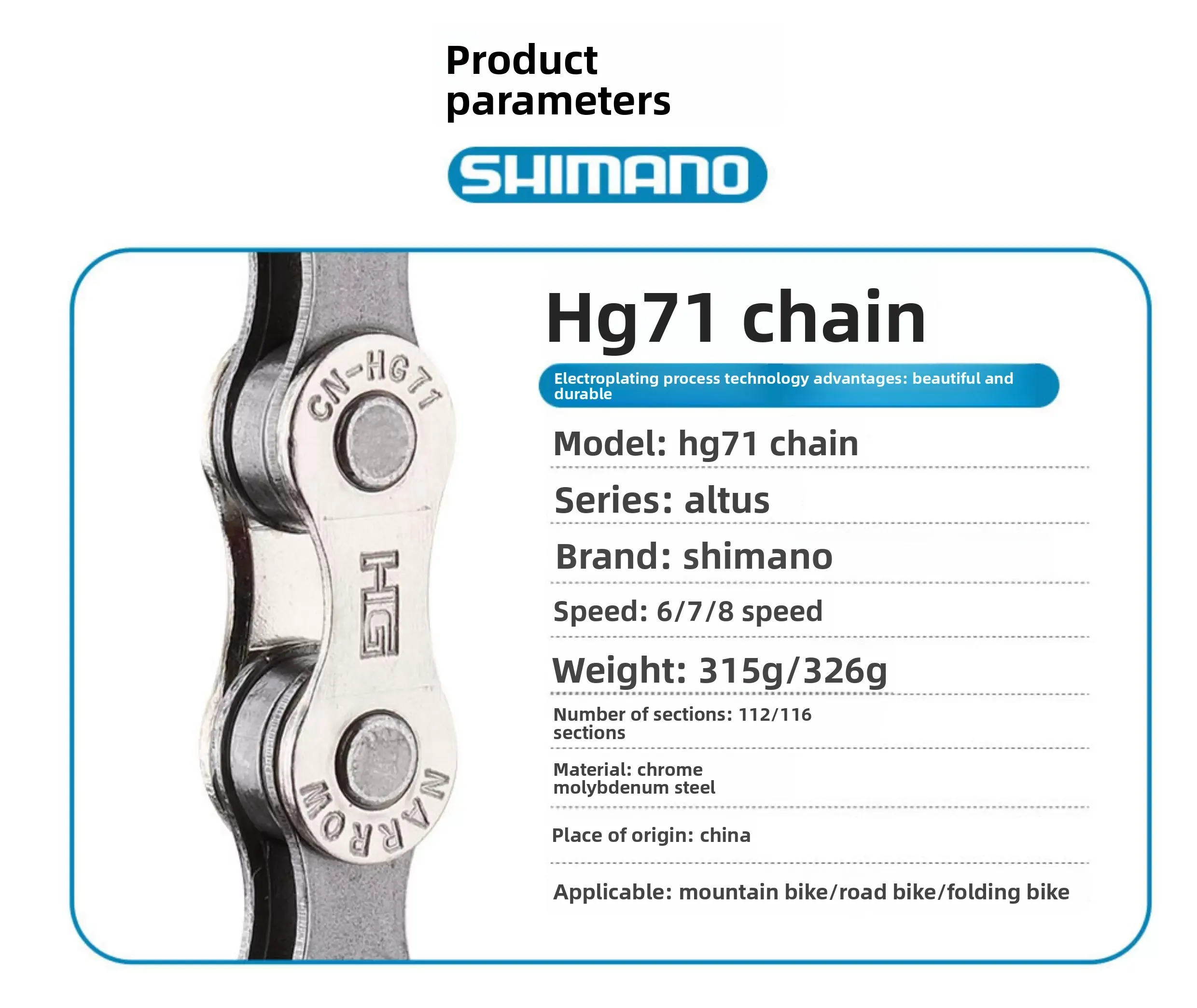Original Shimano 8/9/10/11/12 Speed Bicycle Chain Mountain Road Bike Cycling Parts
