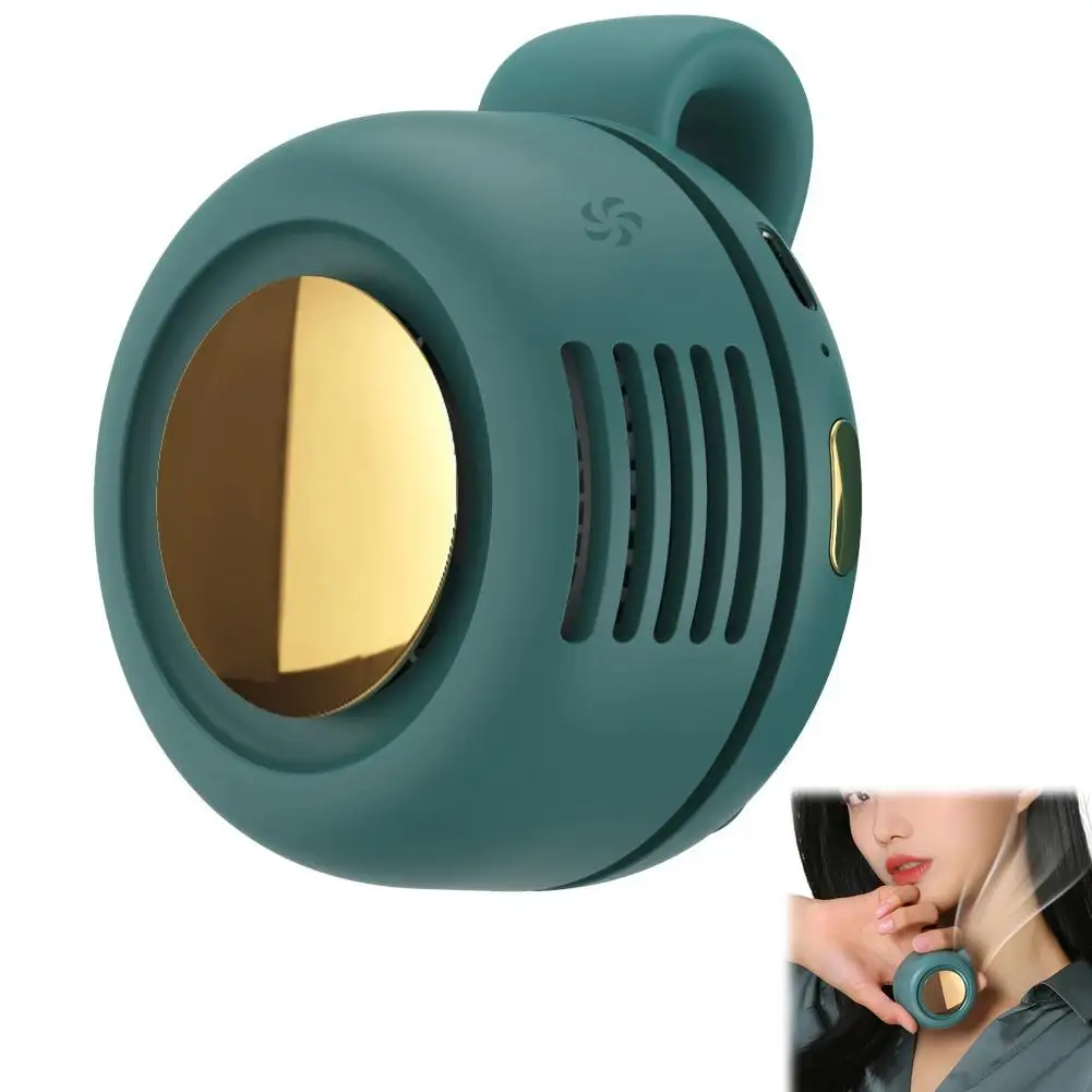 Mini Portable Handheld Clip Fan Leafless Small Whirlwind Fan for Daily Outdoor Travel Waist Hanging Design