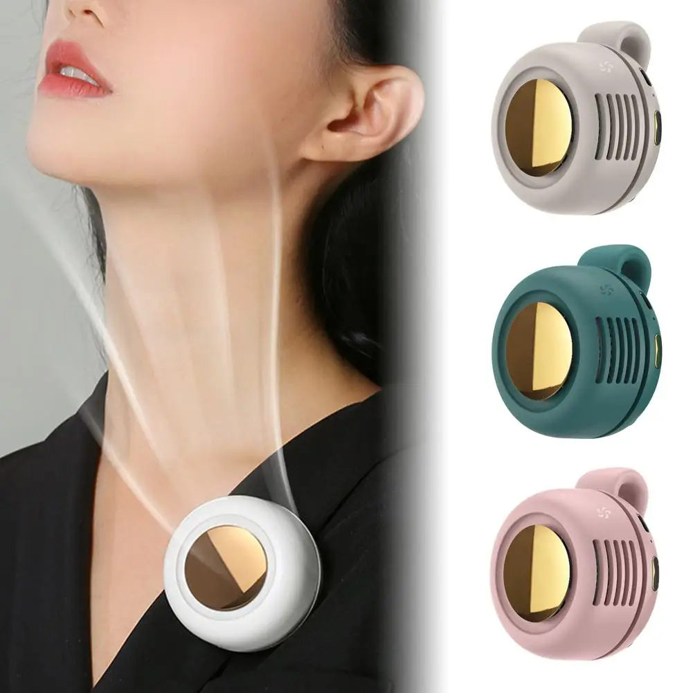 Mini Portable Handheld Clip Fan Leafless Small Whirlwind Fan for Daily Outdoor Travel Waist Hanging Design