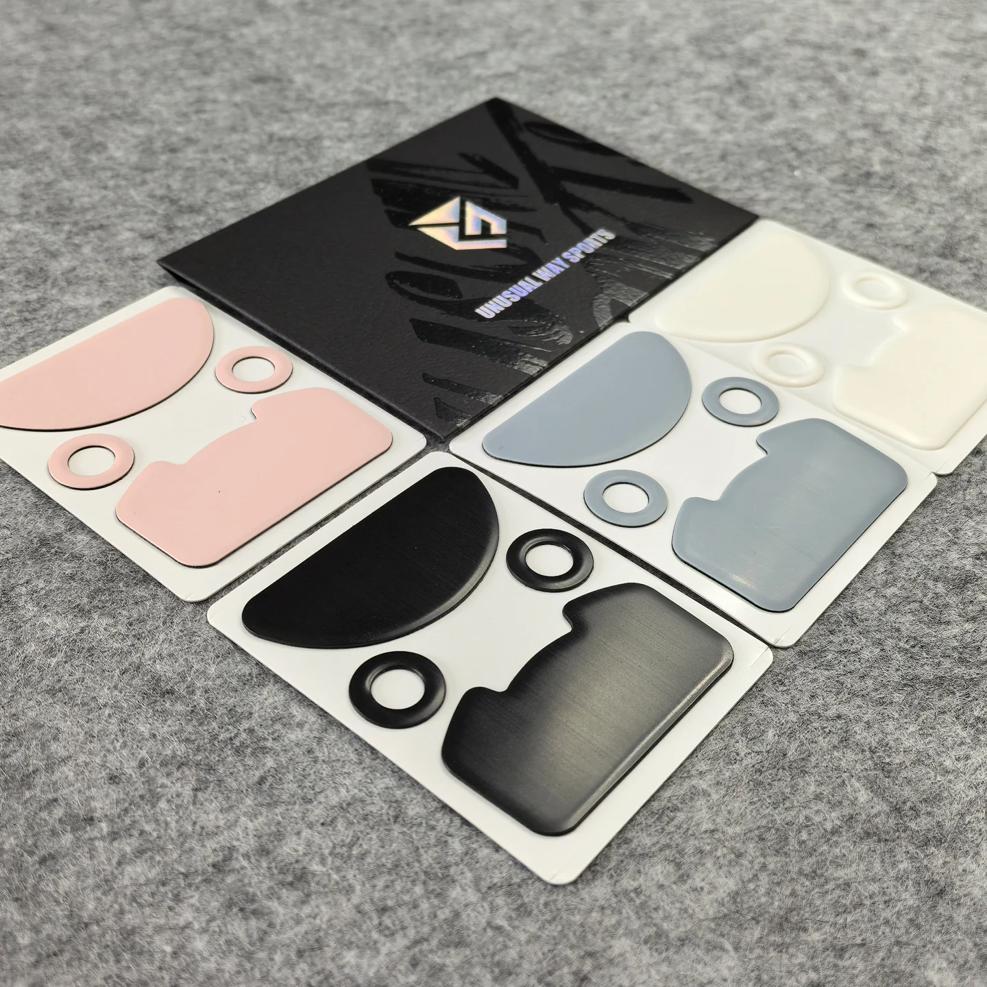 UnusualWaySports Mouse Skates Feet Viper V4 Pro Cambered Surface PTFE Anti Collapse Magic Ice Pink Black Silver Fox