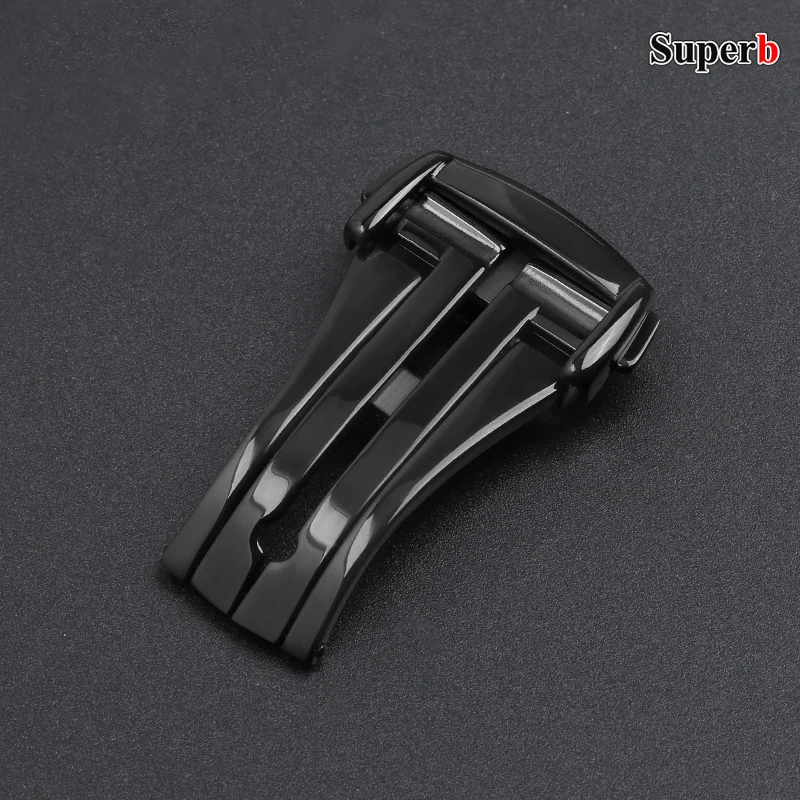 16mm 18mm 20mm Folding Watch Buckle for Omega Stainless Steel Deployment Clasps for Seamaster Polished Matte Watchband Button