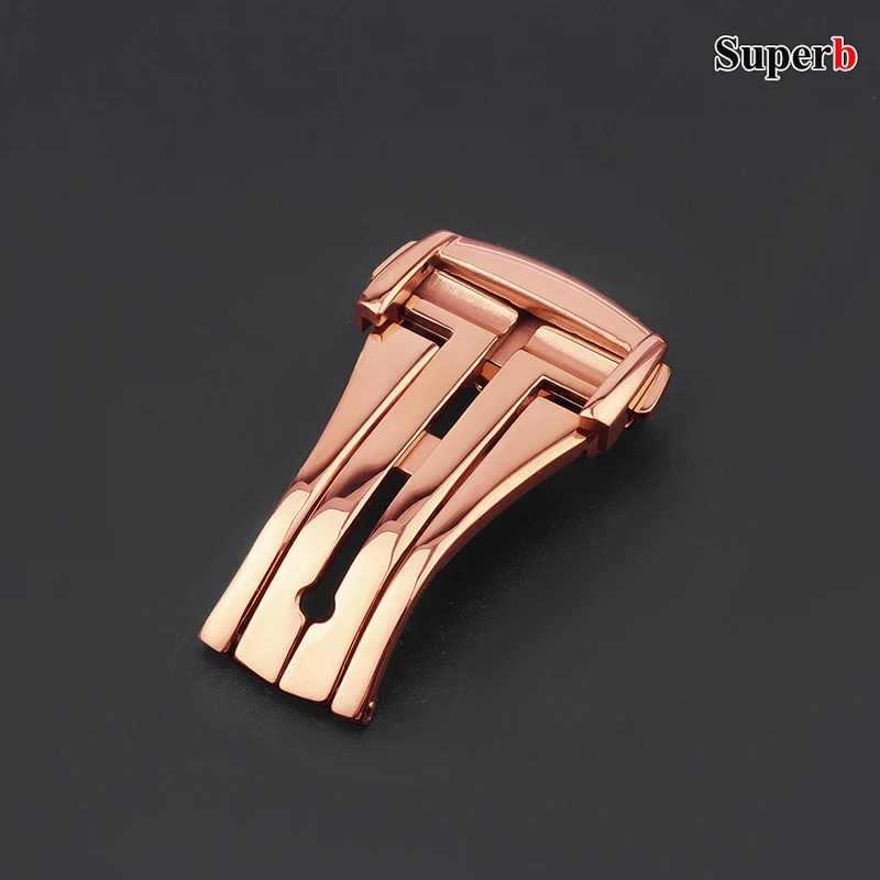 16mm 18mm 20mm Folding Watch Buckle for Omega Stainless Steel Deployment Clasps for Seamaster Polished Matte Watchband Button