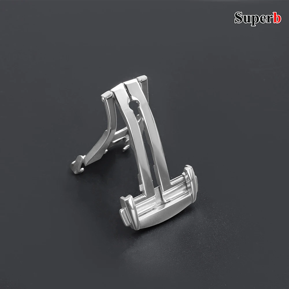 16mm 18mm 20mm Folding Watch Buckle for Omega Stainless Steel Deployment Clasps for Seamaster Polished Matte Watchband Button