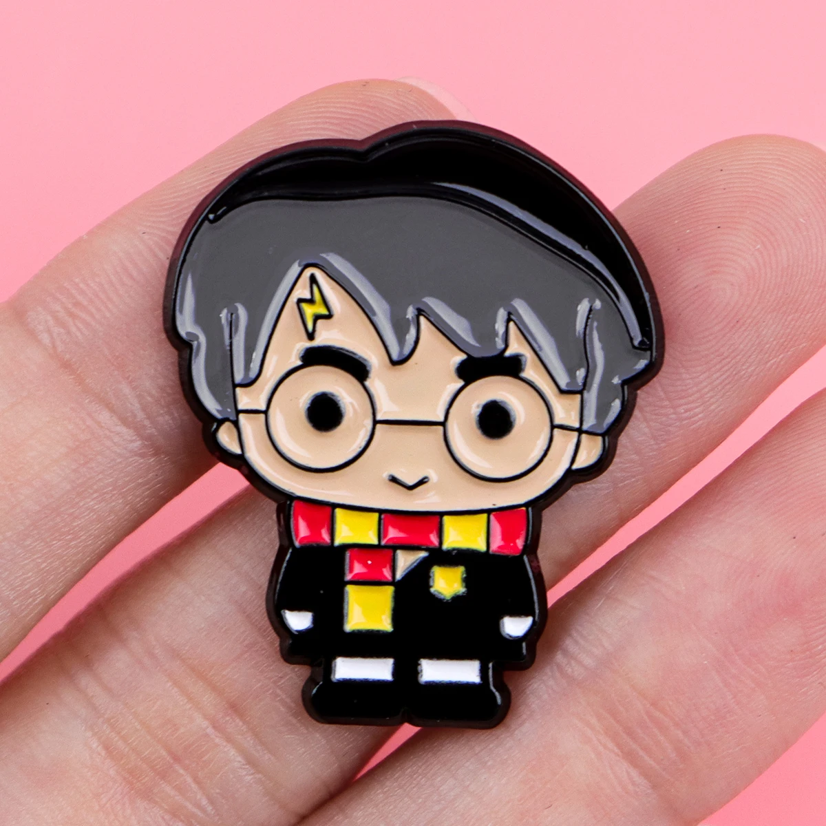 Cute Student Enamel Pins Wizard Brooch Lapel Badge for Backpacks Jackets Hats Bags Fashion Jewelry Movie Fans Gift