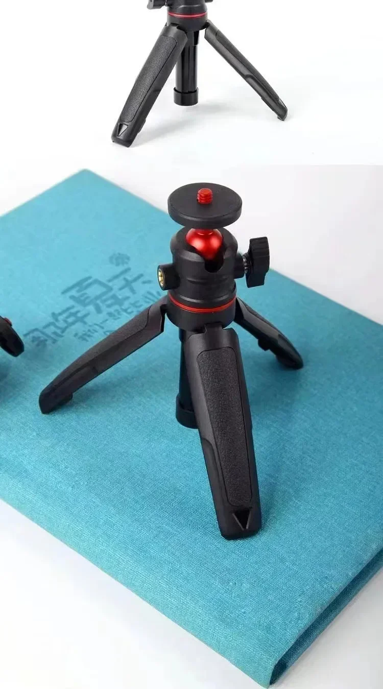 Roreta Mini Extendable Desktop Tripod Handheld Photography Bracket Stand W/ Flexible Ballhead 1/4 Inch Screw Mount for Selfie