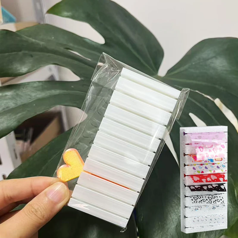 3pcs Nail Foils Gradient Transfer Foil Storage Box for Foil Sticker Storage Portable Colorful Display Stand for Home Salon Use