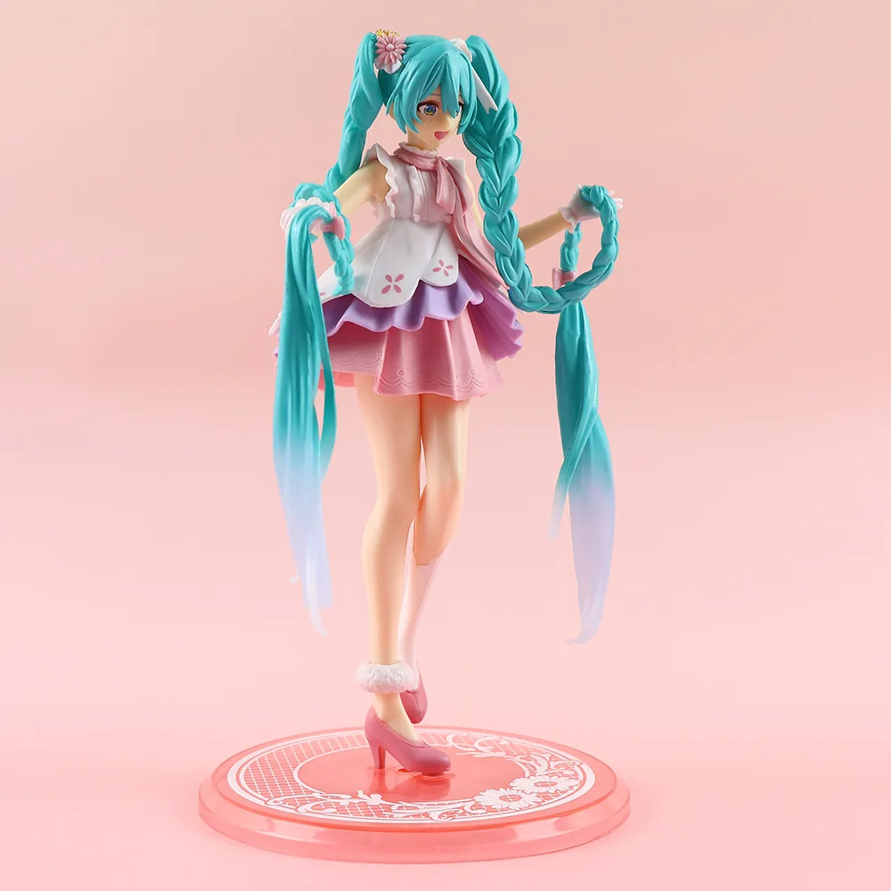 Hot Kawaii Girl Hatsune Miku Anime Figure Fashion Subclture Miku Action Figure Birthday Gift PVC Collection Model Doll Toys