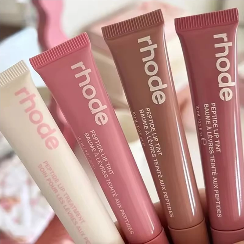 Rhode NEW Lip Balm Peptide Lip Treatment Set Long-lasting Moisturizing Liquid Gel Coffee Raspberry Lip Care Essence Girl Gift