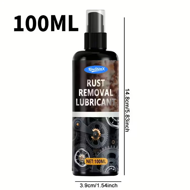 100mL Universal Rust Remover Revitalizing Spray for Car Wheels Metal Surfaces Strong Decontamination Smooth Reliable